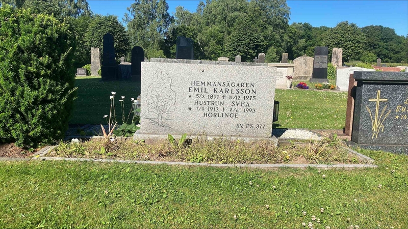 Grave number: VM E 196, 197