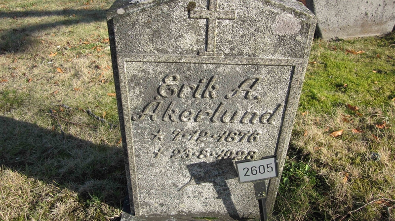 Grave number: KG G  2605