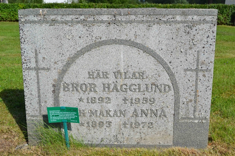 Grave number: 1 C   774-775
