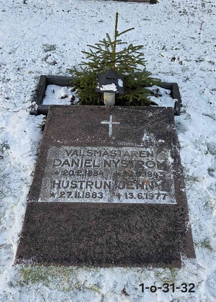 Gravnummer: 1 O    31-32