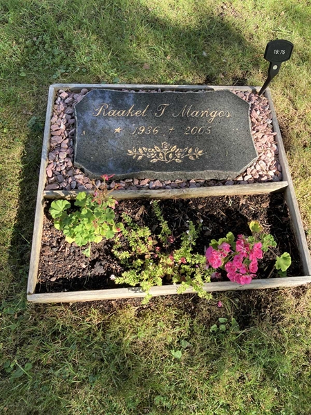 Grave number: 1 18    76