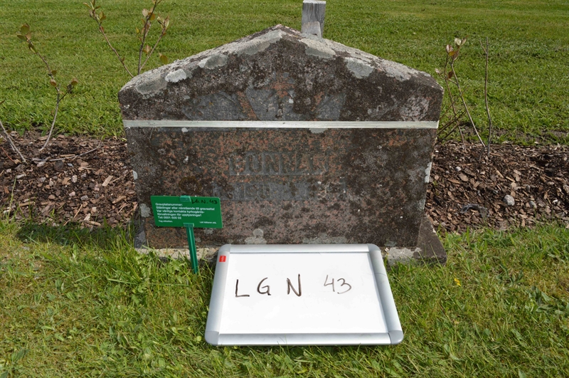 Grave number: LG N    43