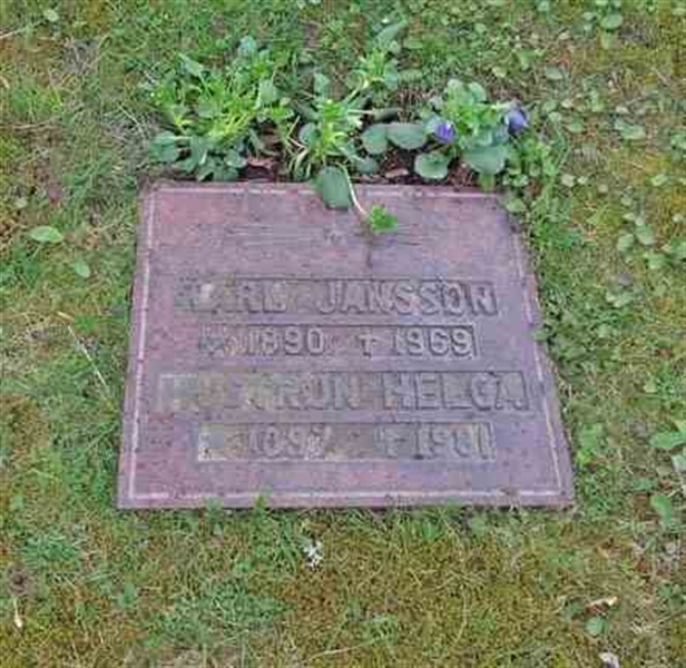 Grave number: SN HU     8