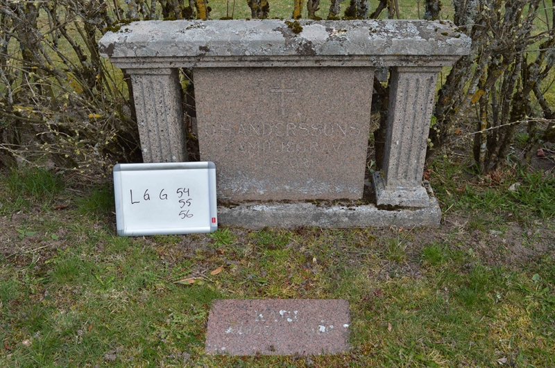 Grave number: LG G    54, 55, 56