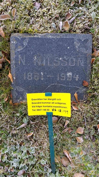 Grave number: HG 18   149