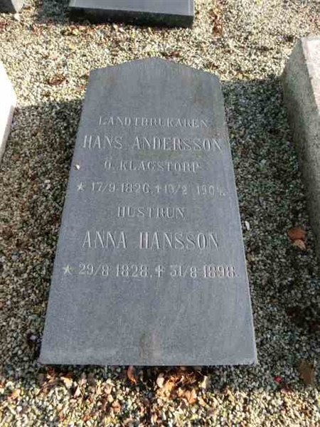 Grave number: ÖK A    001
