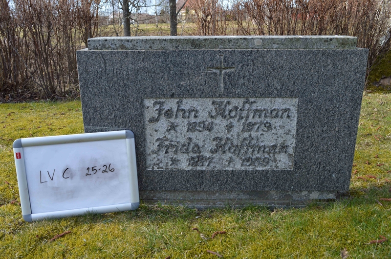 Grave number: LV C    25, 26