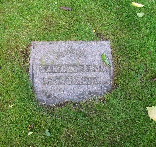 Grave number: HG SVALA   748