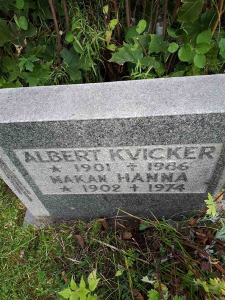 Grave number: NK F B   208A