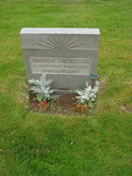 Grave number: BR B   591