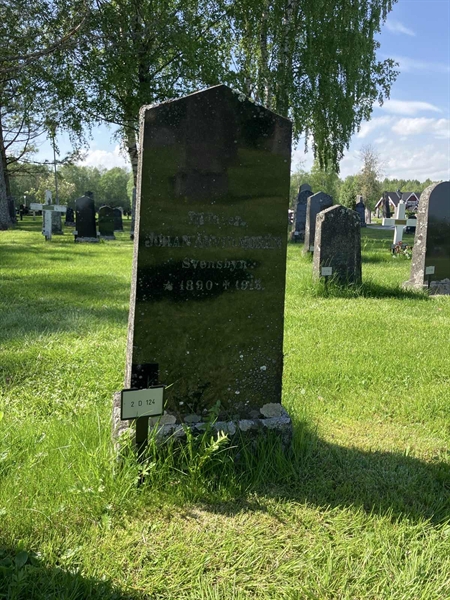 Grave number: 2 D   124