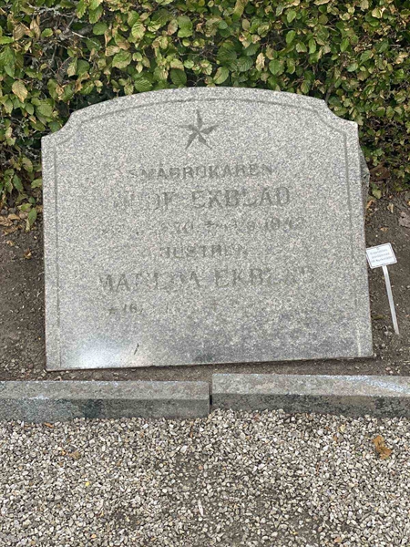 Grave number: VN N    12