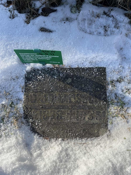 Gravnummer: SJ G    47