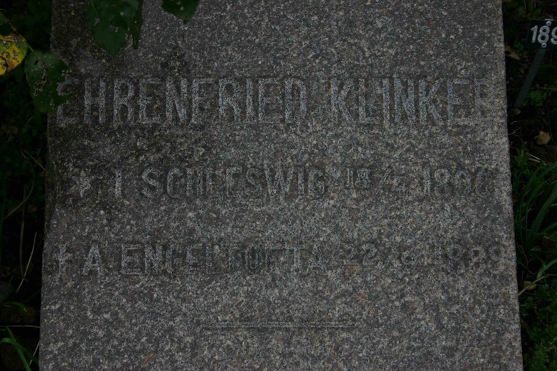 Grave number: NK SD B   189a, 189b