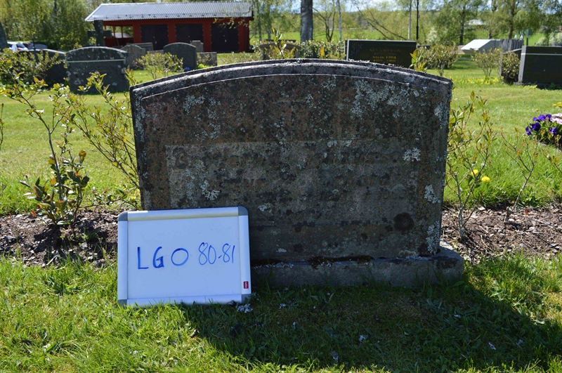 Grave number: LG O    80, 81