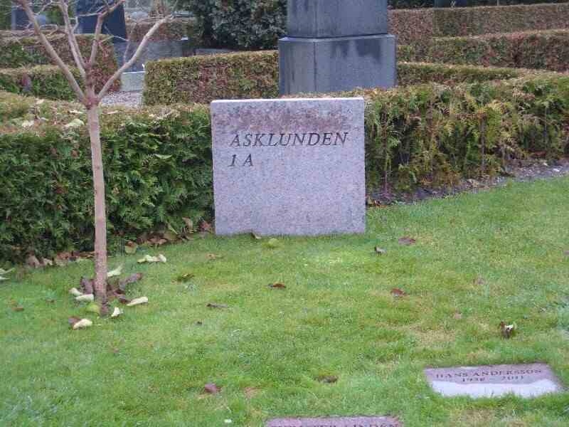 Grave number: VK ASKL    14