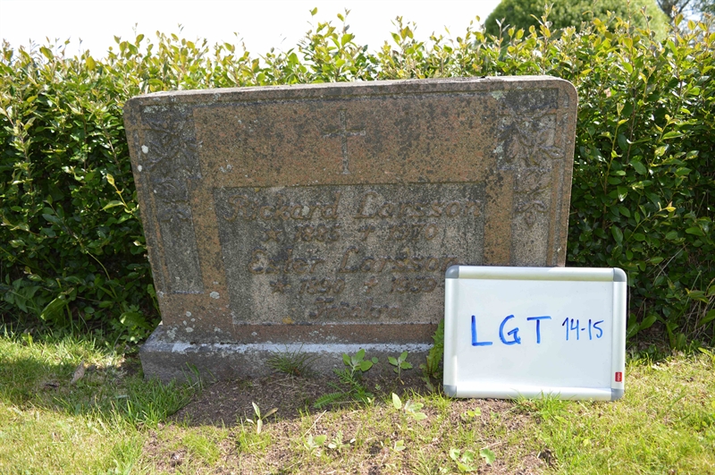 Grave number: LG T    14, 15