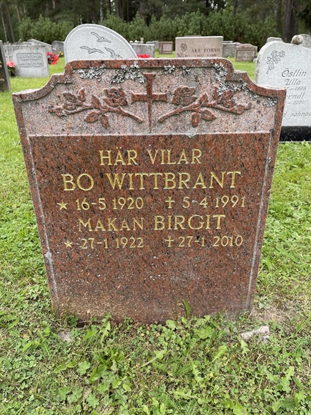 Grave number: 1 U6   103