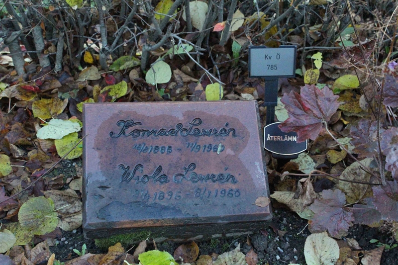 Grave number: BOL Ö   785