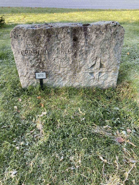 Grave number: 1 NB    73
