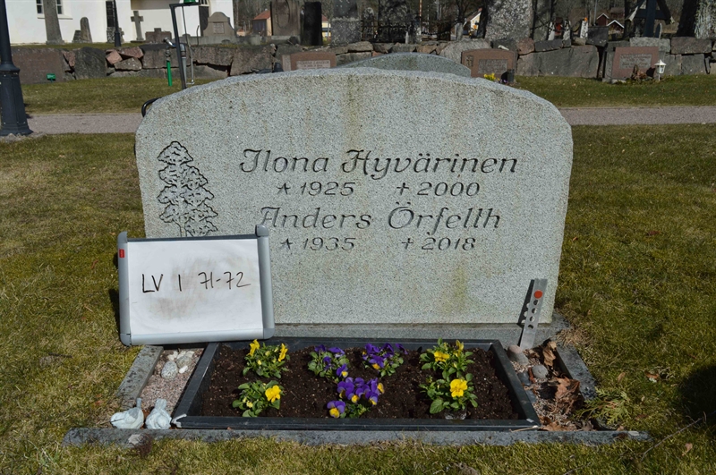 Grave number: LV I    71, 72