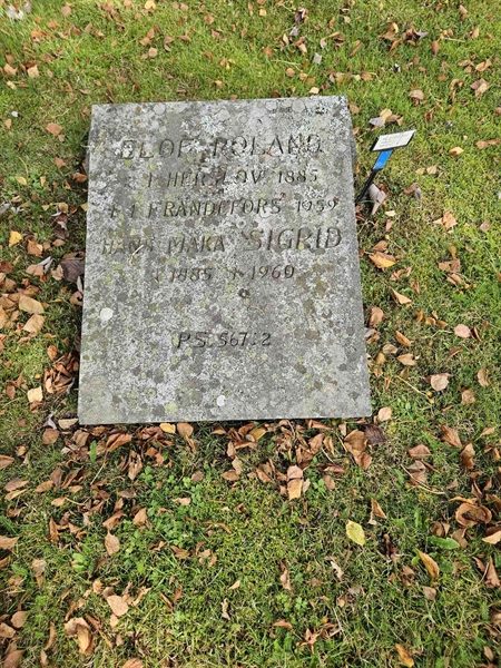 Grave number: Fr 7  1011-1012