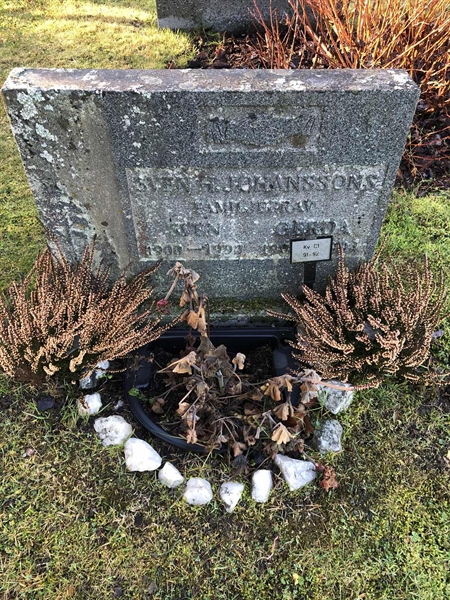 Grave number: 1 C1    91-92