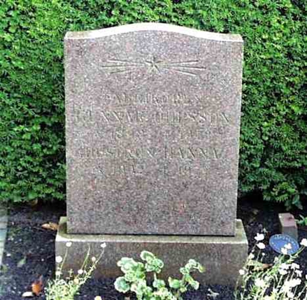 Grave number: BK J    68