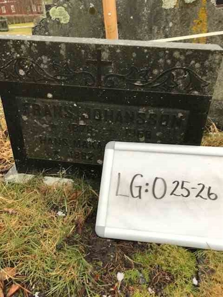 Grave number: LG O    25, 26