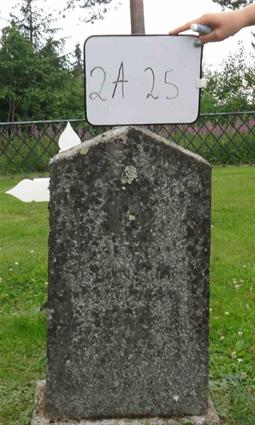 Gravnummer: 2 A    25