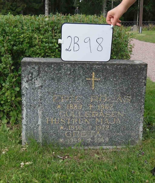 Gravnummer: 2 B    98
