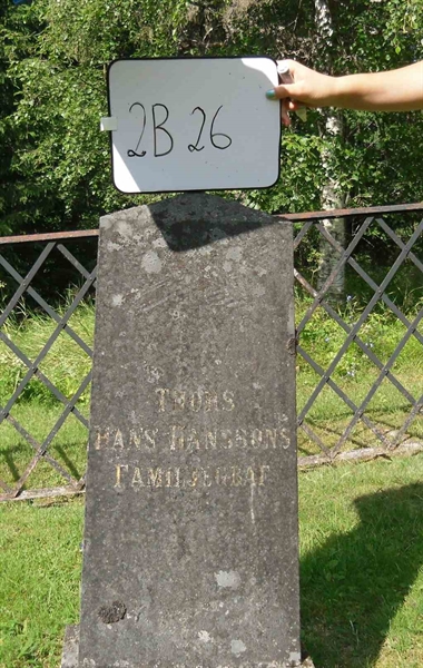 Gravnummer: 2 B    26