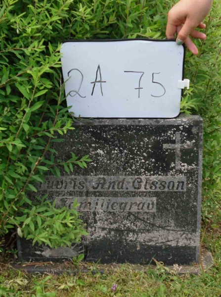 Gravnummer: 2 A    75