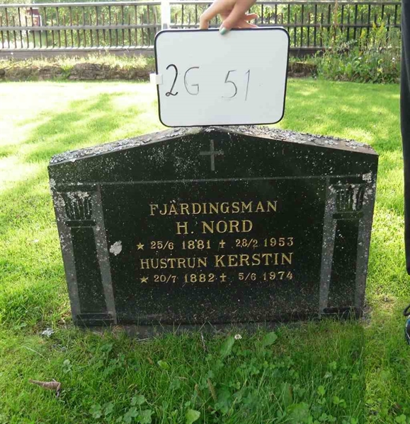 Gravnummer: 7 G    51