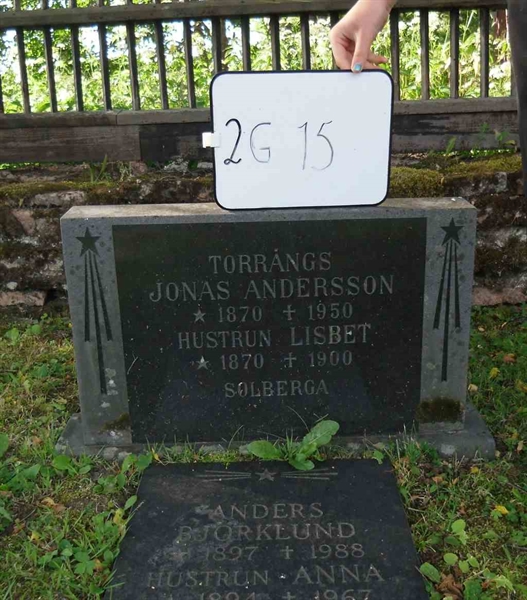 Gravnummer: 7 G    15