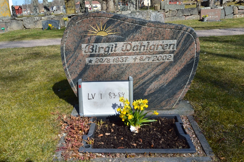 Grave number: LV I    83, 84