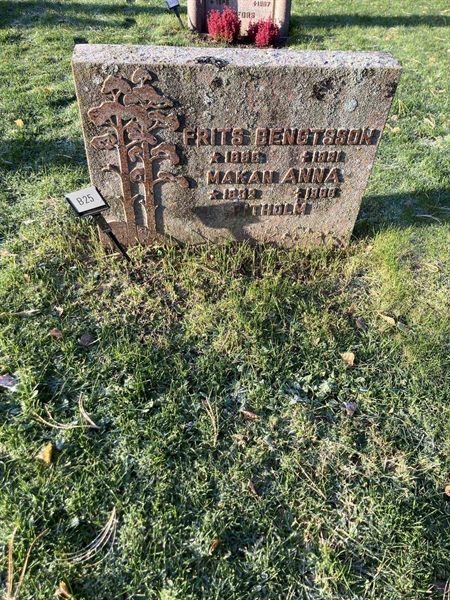 Grave number: 1 NB    25