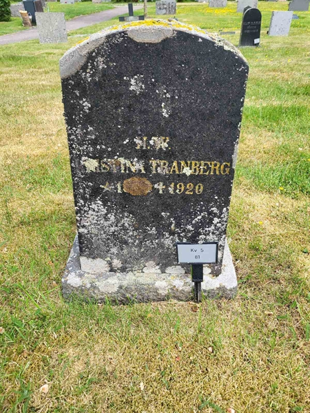 Grave number: kö 01 05    81