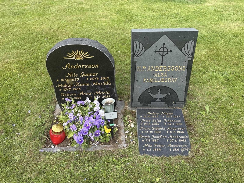 Grave number: 003 B    77