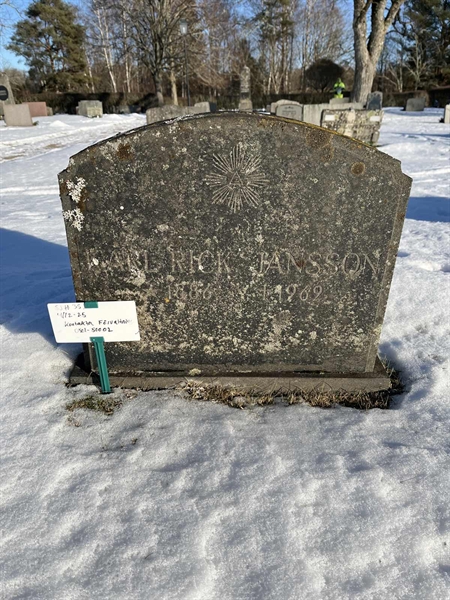 Gravnummer: SJ H    38