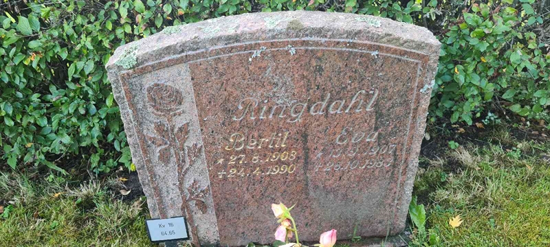 Grave number: M 16   64, 65