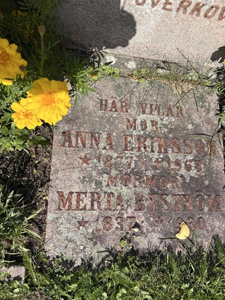 Grave number: SÄ MEL  1052
