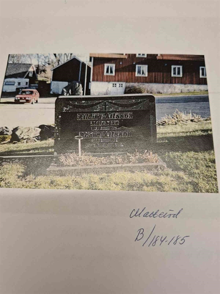 Grave number: 40 B   184-185