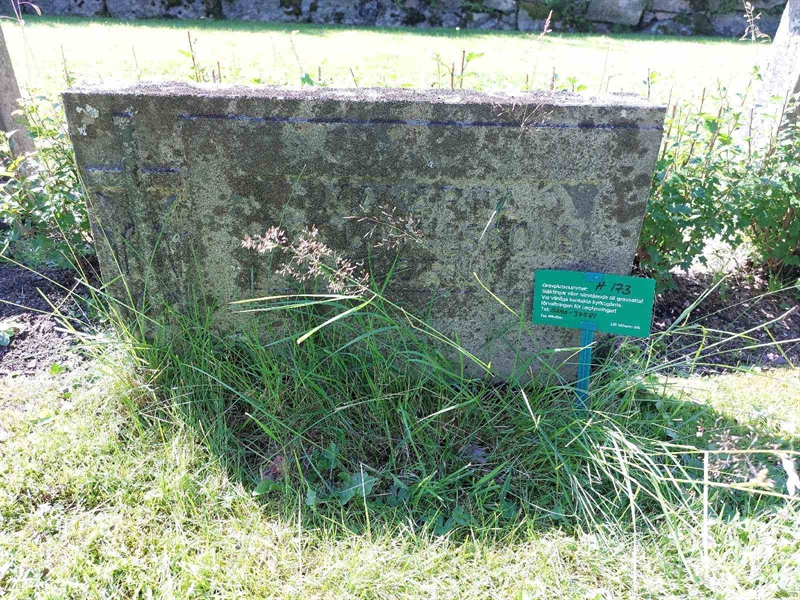 Grave number: 2 H   173
