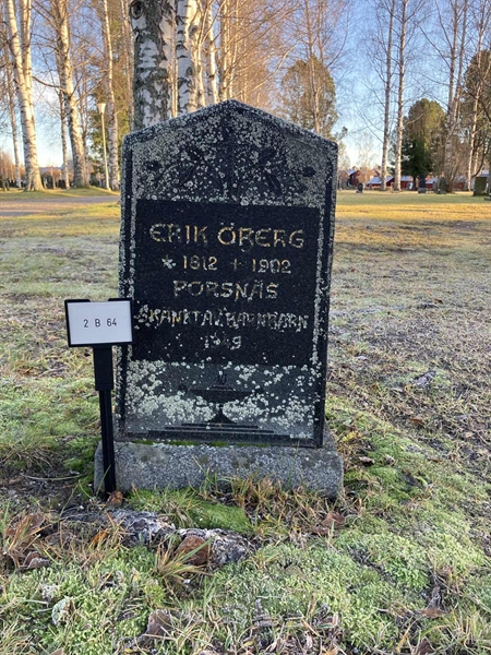 Grave number: 2 B    64