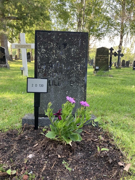 Grave number: 2 D   130