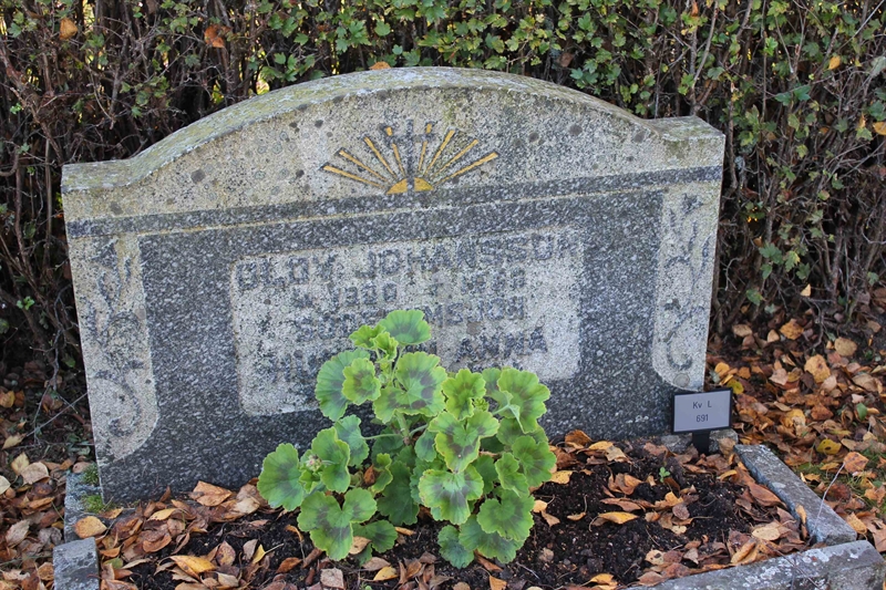 Grave number: A L  691