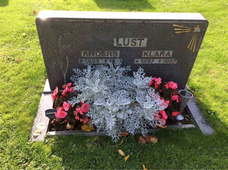 Grave number: K1 10   595, 596