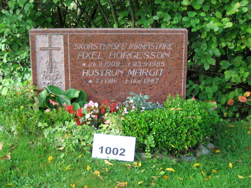 Grave number: FK 10   1002
