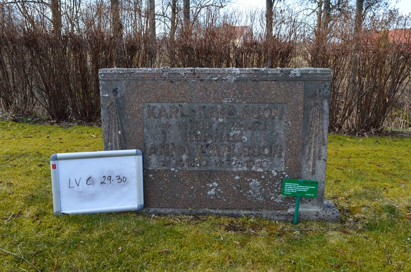 Grave number: LV C    29, 30